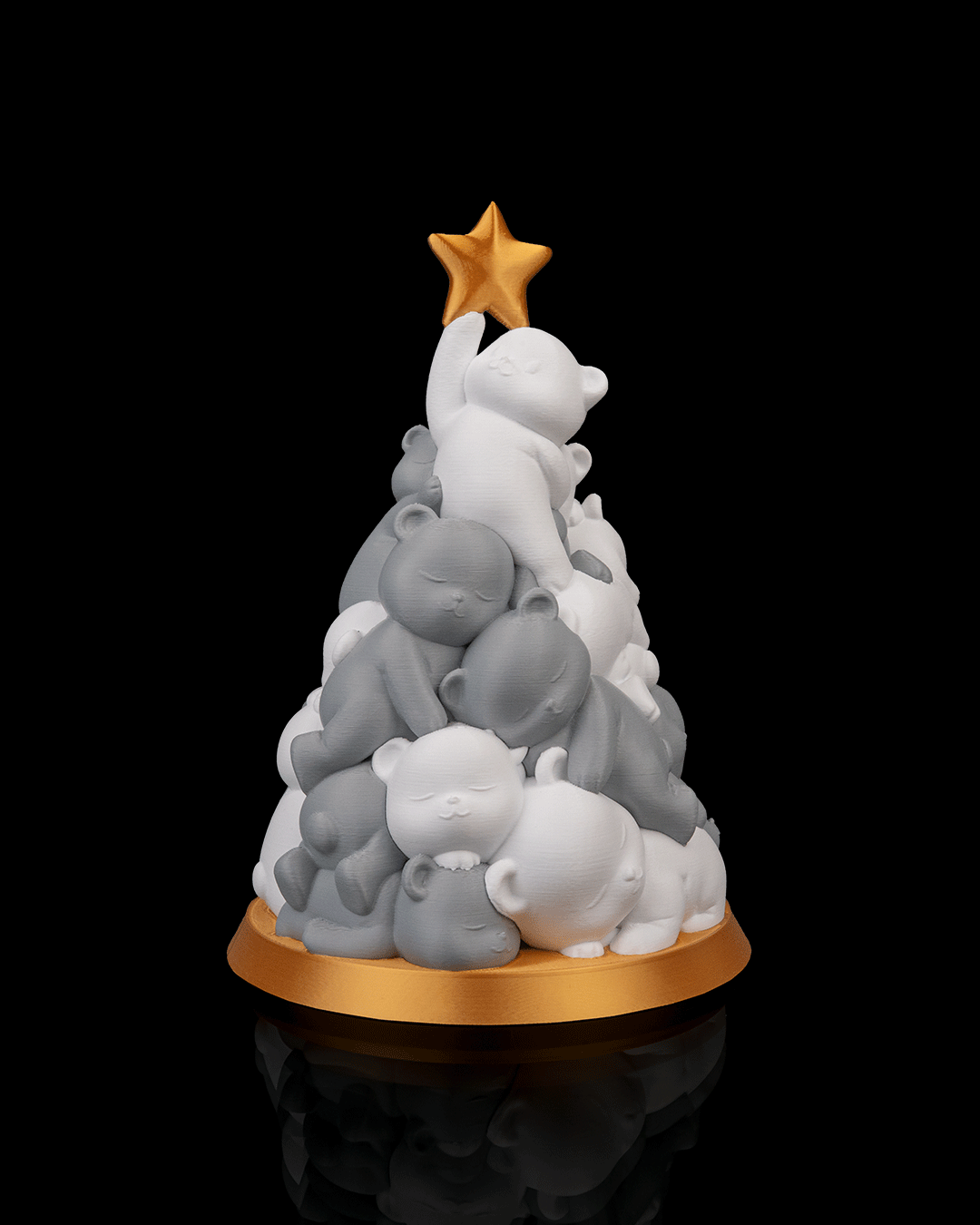 Beary Christmas – Árbol de ositos 3D