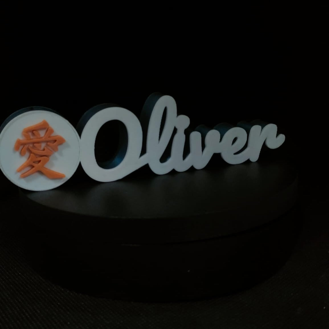 Lámpara LED 3D con nombre e imagen personalizada