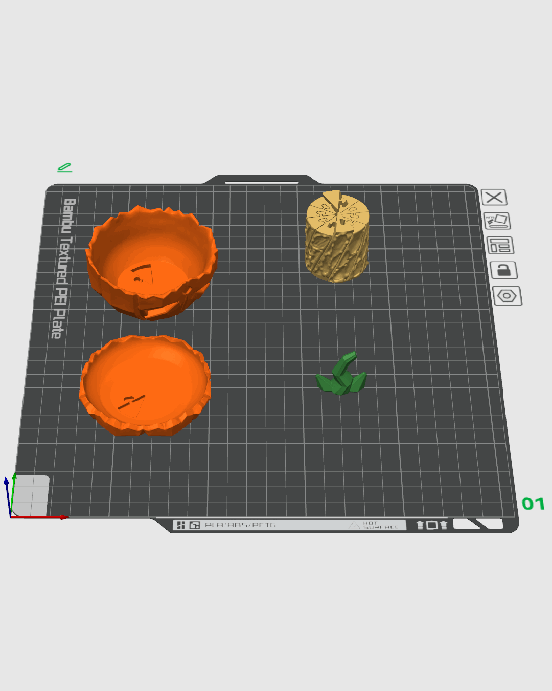 Calabaza Giratoria Fidget impresa en 3D para Halloween