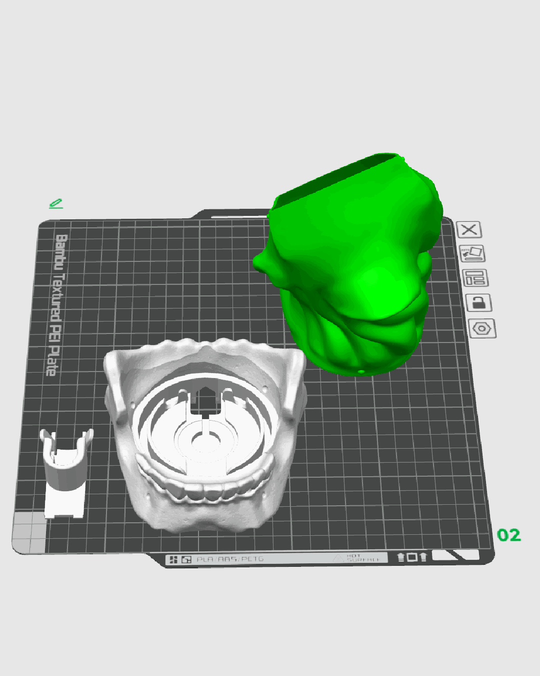 Lámpara Calavera Luminosa impresa en 3D – decoración de Halloween (9)