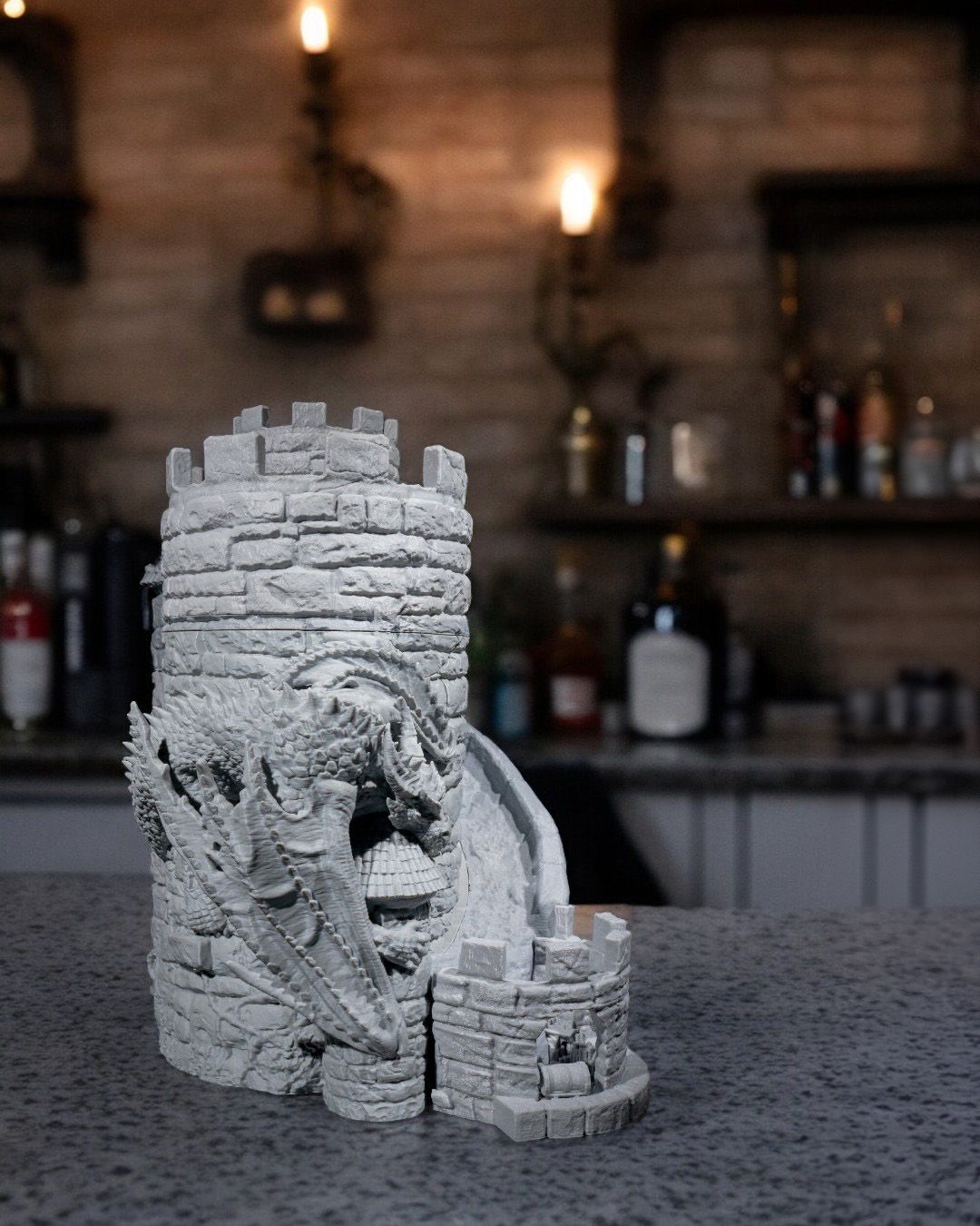 Torre de Dados Dispensador de Vino impresa en 3D - foto 3
