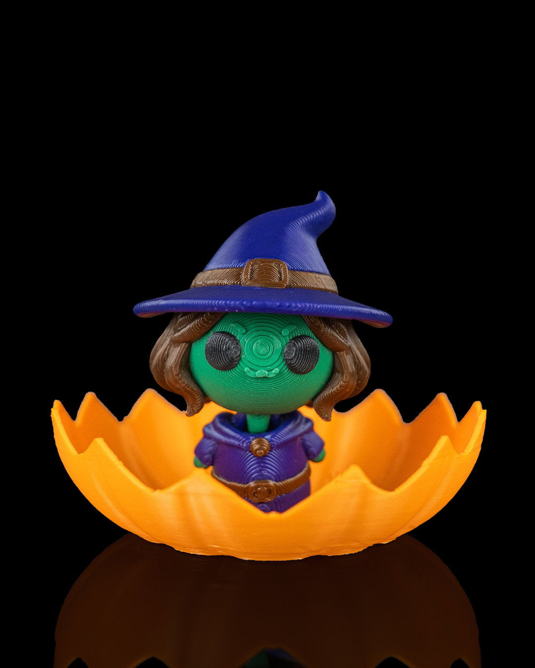 Calabaza Sorpresa Brujita articulada impresa en 3D
