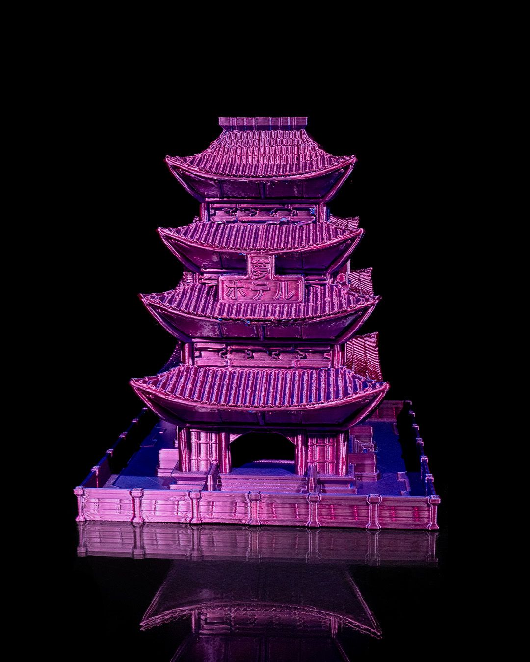 Torre de Dados Asia Distópica impresa en 3D - foto 2