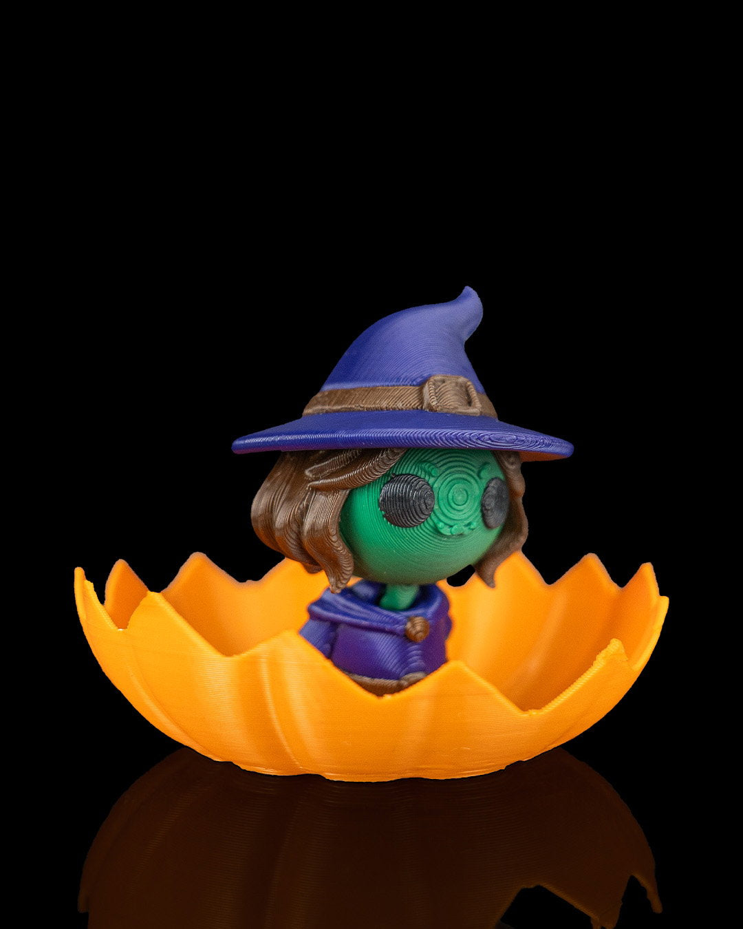 Calabaza Sorpresa Brujita articulada impresa en 3D
