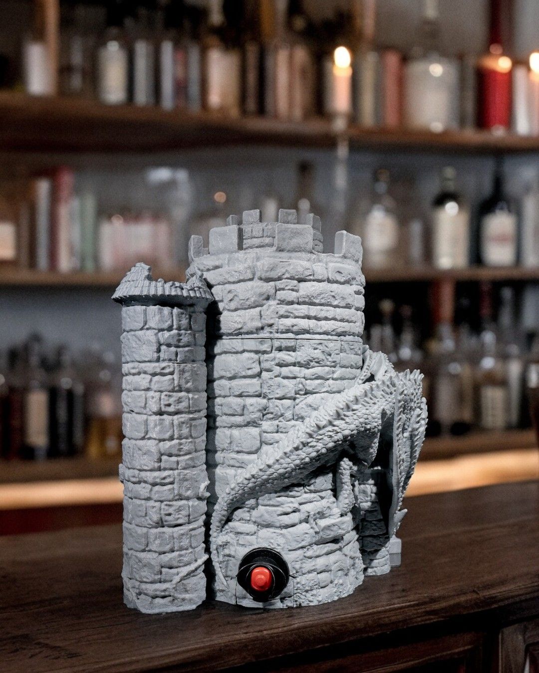 Torre de Dados Dispensador de Vino impresa en 3D - foto 5
