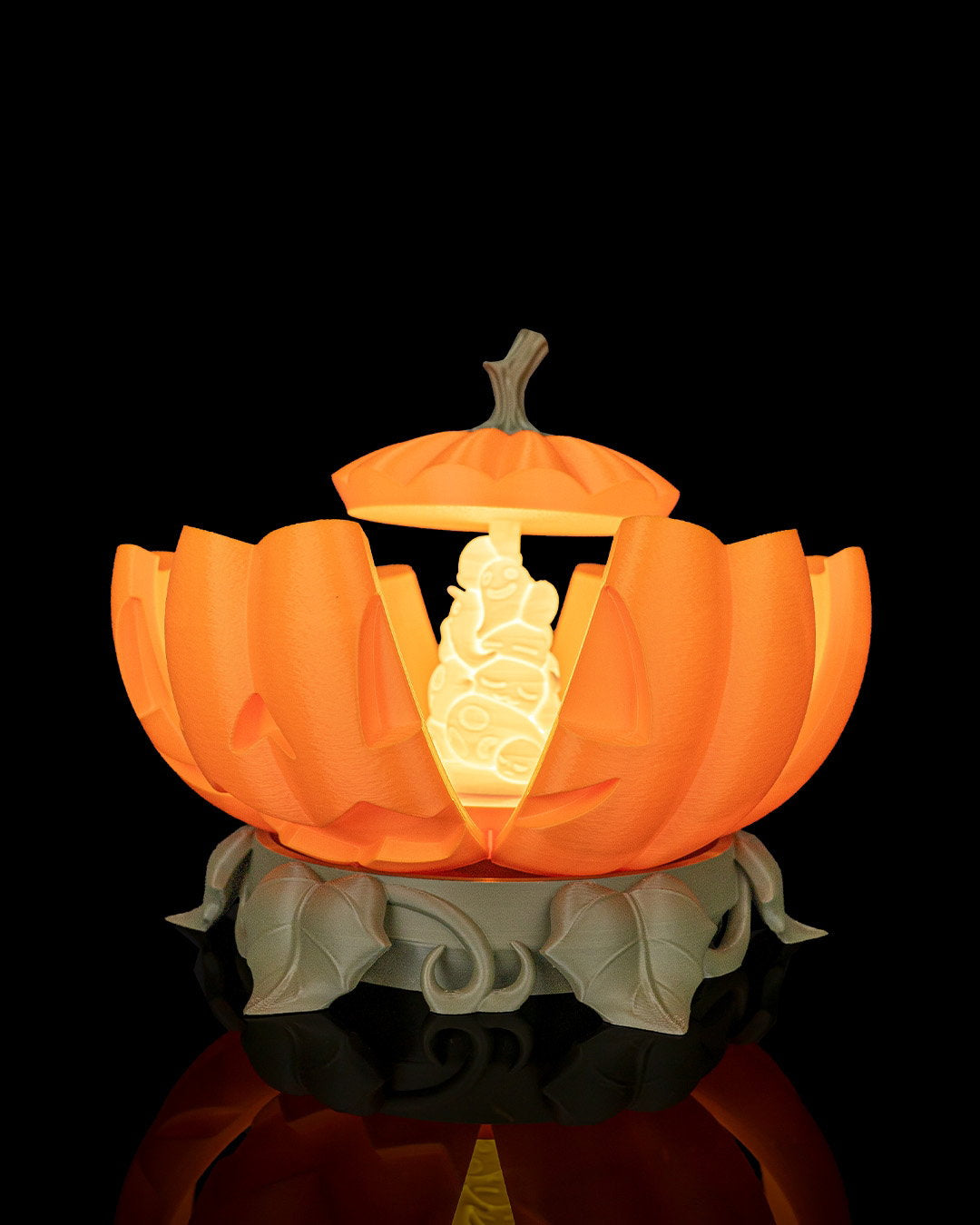 Lámpara Fantasma Sorpresa impresa en 3D para Halloween