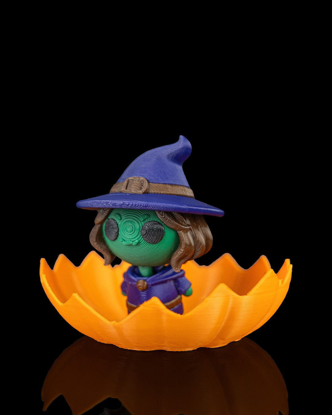 Calabaza Sorpresa Brujita articulada impresa en 3D