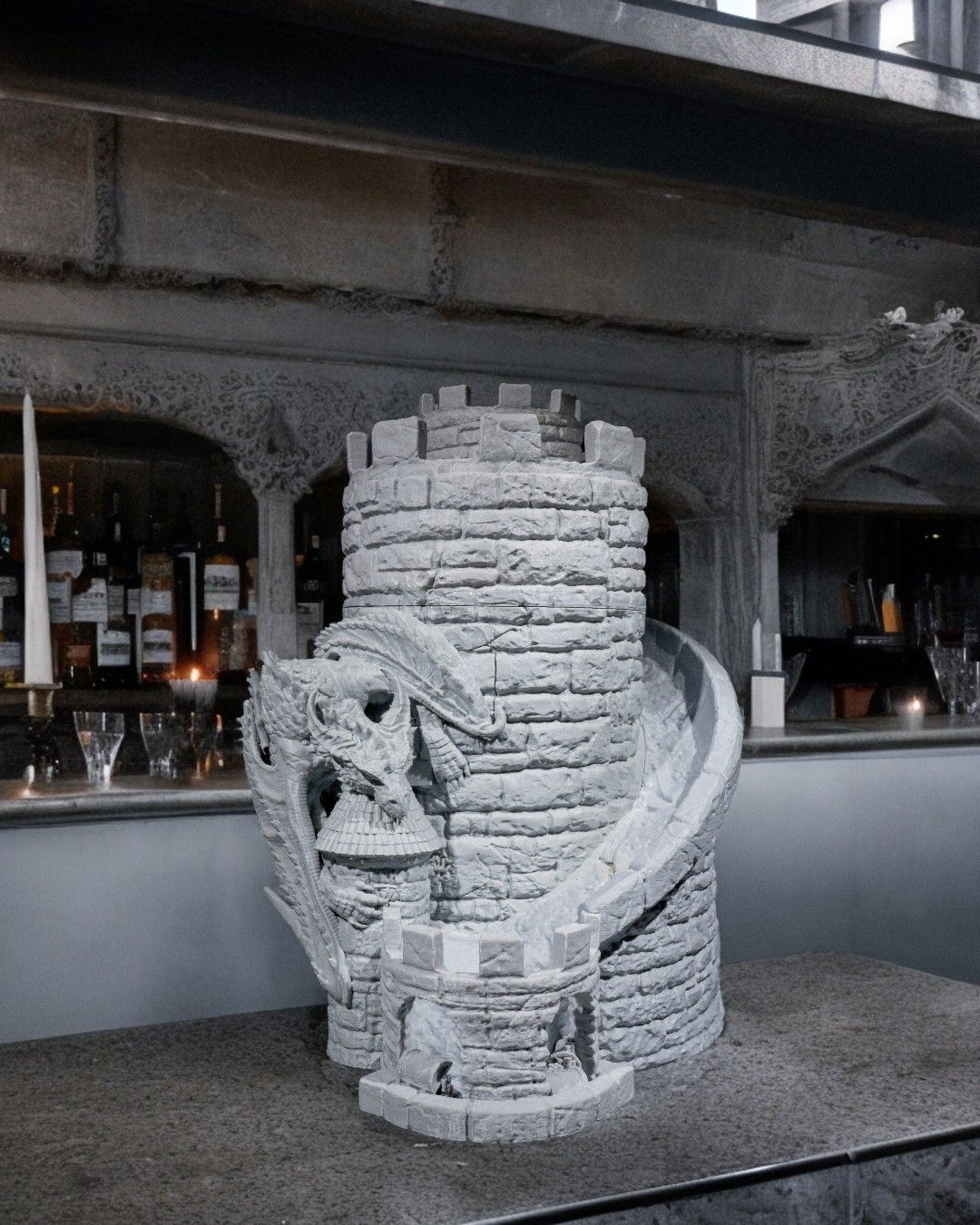Torre de Dados Dispensador de Vino impresa en 3D - foto 4