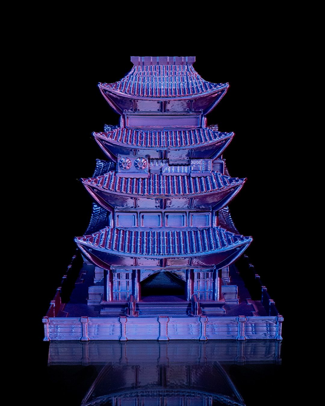 Torre de Dados Asia Distópica impresa en 3D - foto 6