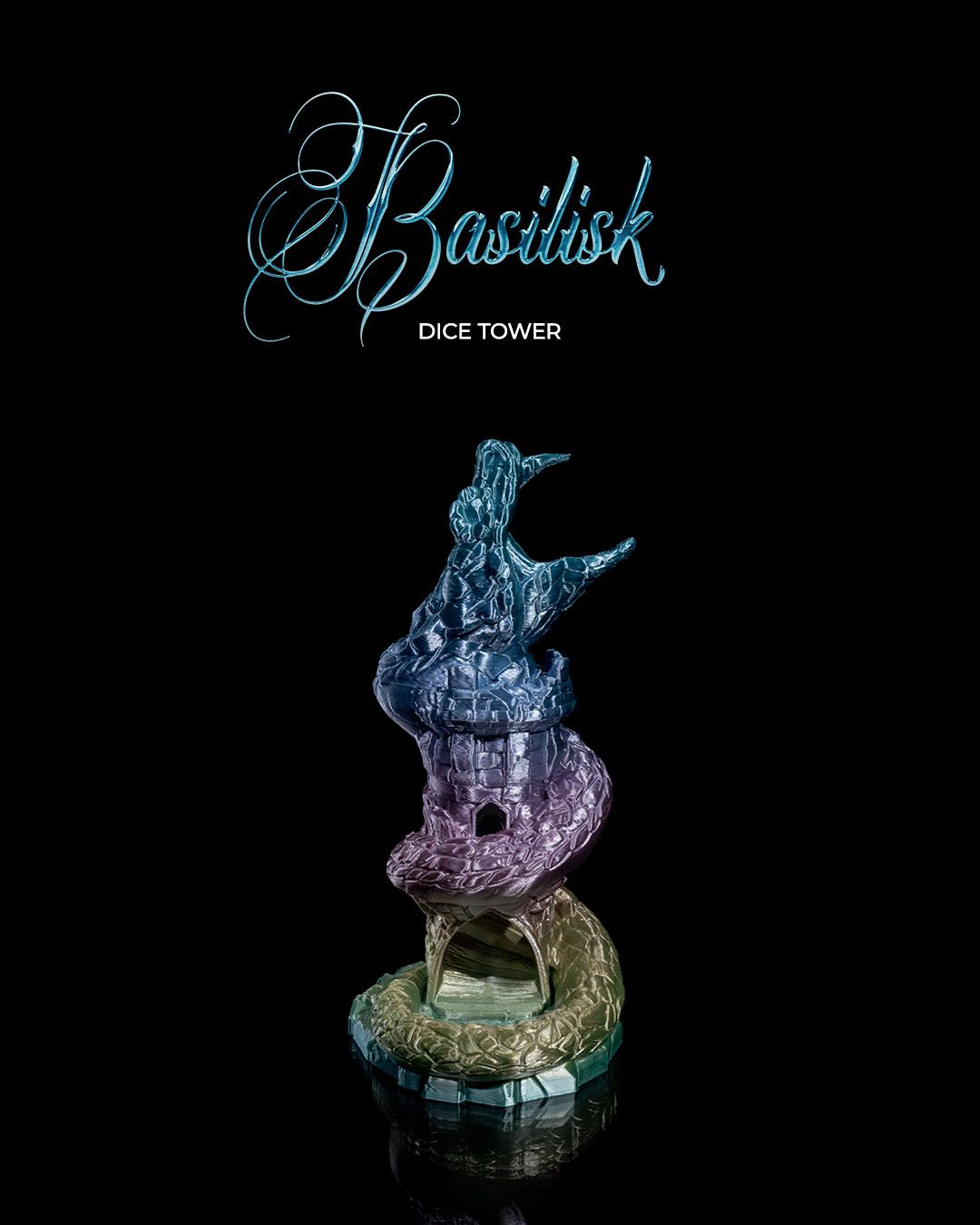 Torre de Dados Basilisco impresa en 3D - imagen 1