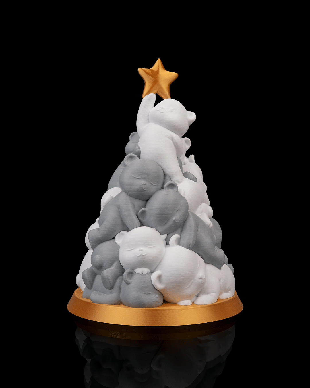 Beary Christmas – Árbol de ositos 3D