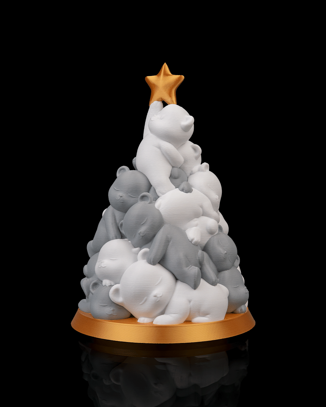 Beary Christmas – Árbol de ositos 3D