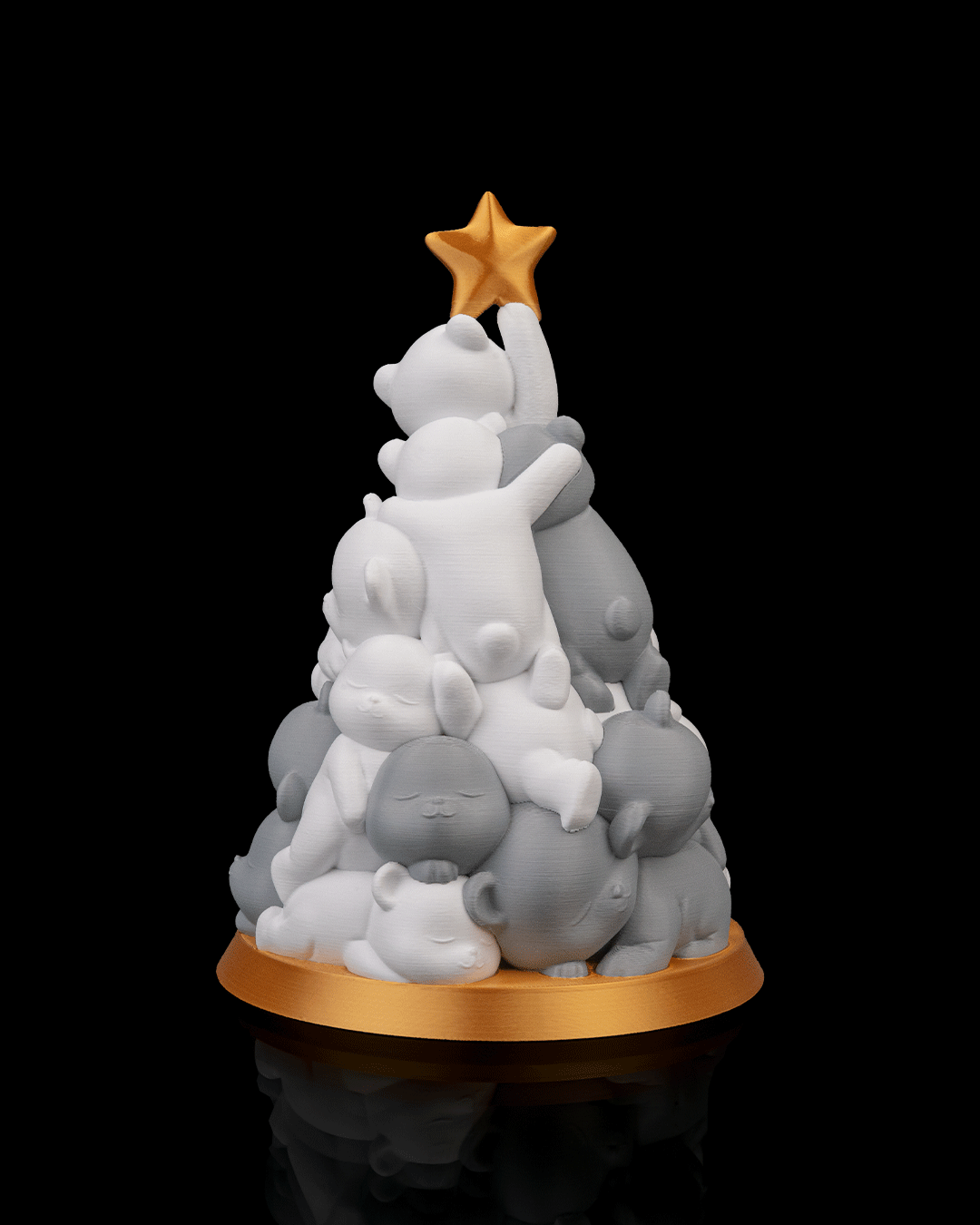 Beary Christmas – Árbol de ositos 3D