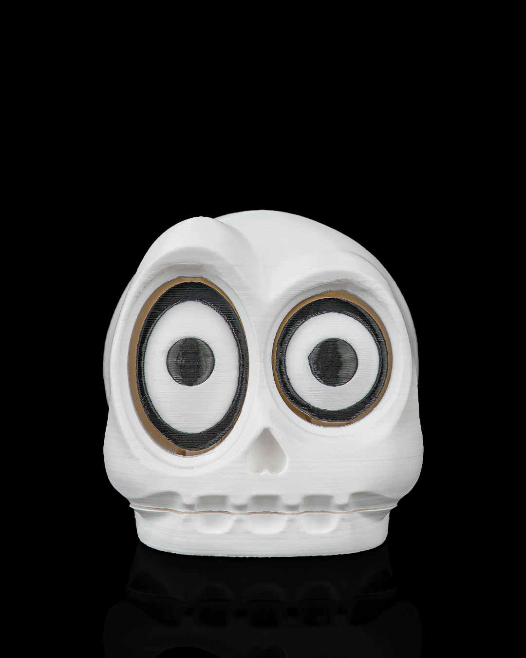 Calavera Parpadeante Fidget impresa en 3D para Halloween