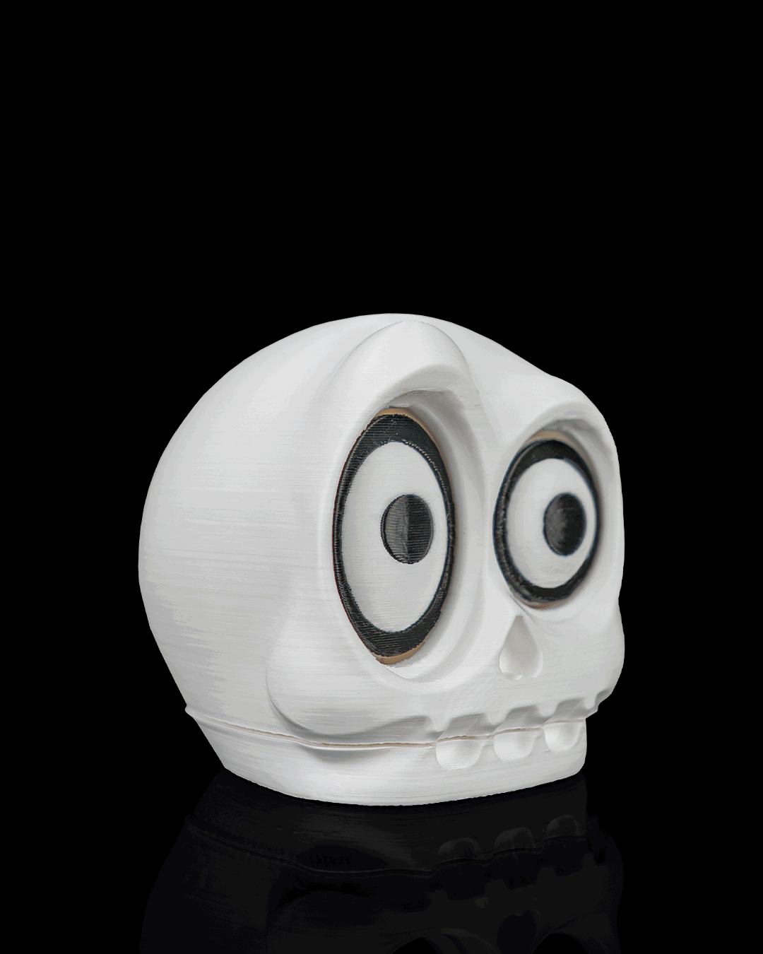 Calavera Parpadeante Fidget impresa en 3D para Halloween