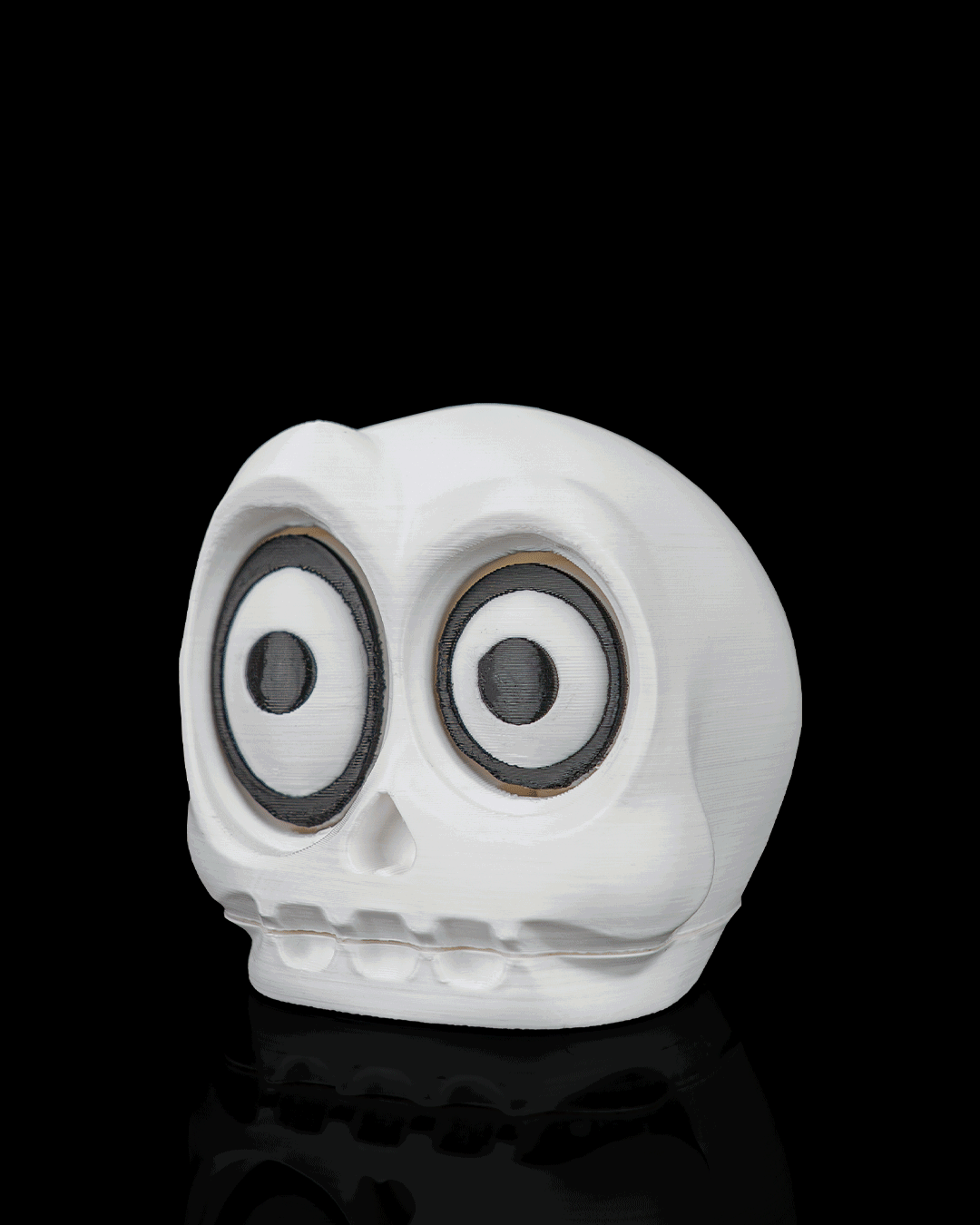 Calavera Parpadeante Fidget impresa en 3D para Halloween