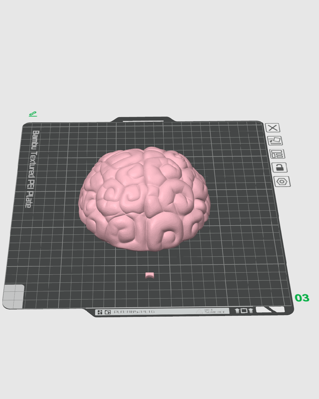Dulcero Calavera Cerebro impreso en 3D para Halloween
