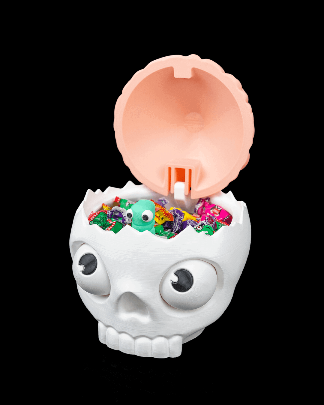 Dulcero Calavera Cerebro impreso en 3D para Halloween