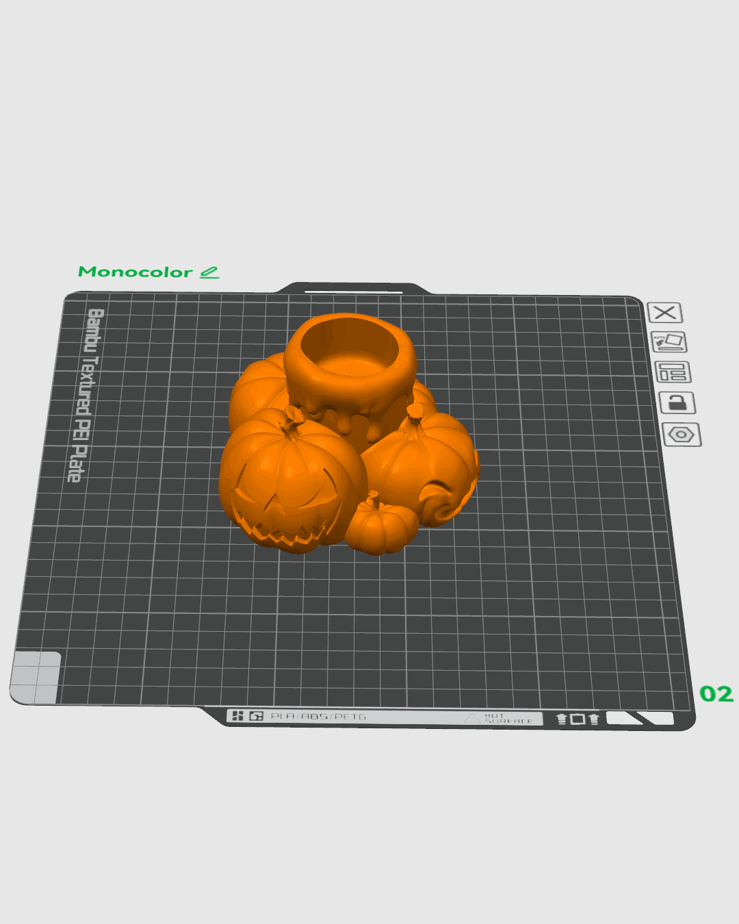 Lámpara Calabazas con Vela impresa en 3D – decoración de Halloween (9)