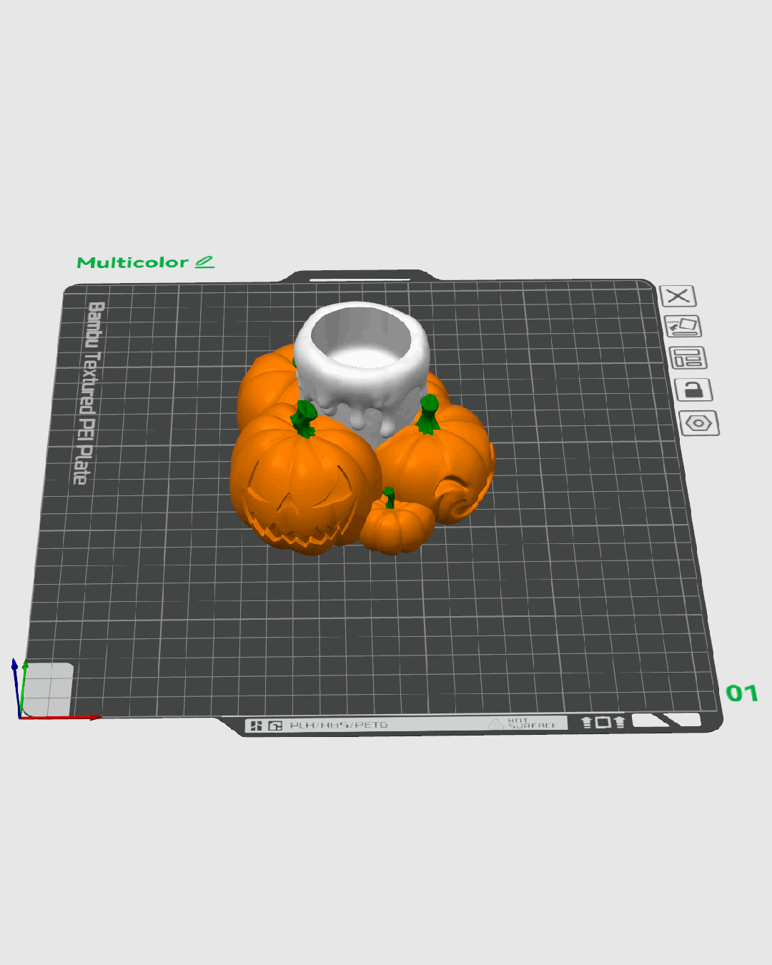 Lámpara Calabazas con Vela impresa en 3D – decoración de Halloween (8)