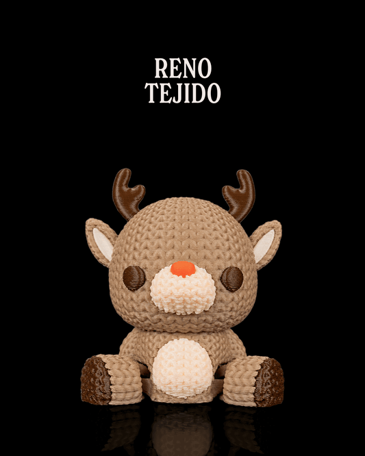 Minifigura reno navideño articulado impreso en 3D