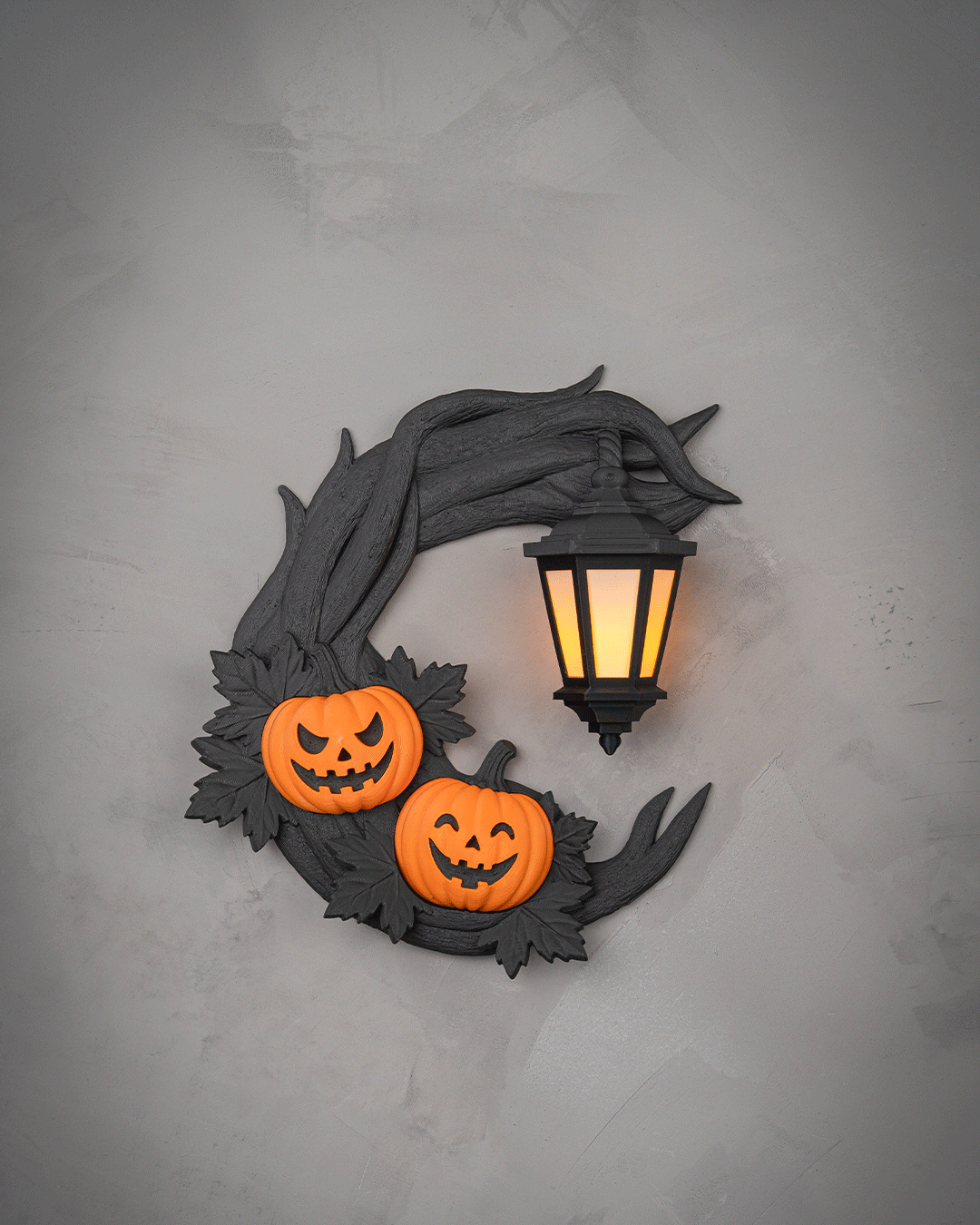 Corona Halloween Luna Siniestra impresa en 3D