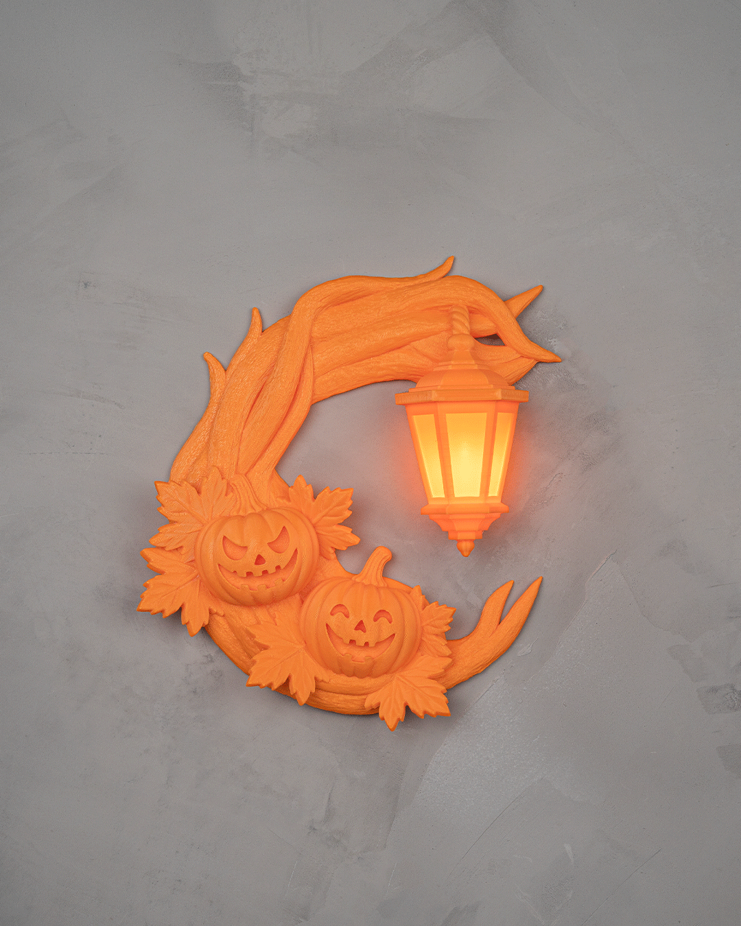 Corona Halloween Luna Siniestra impresa en 3D