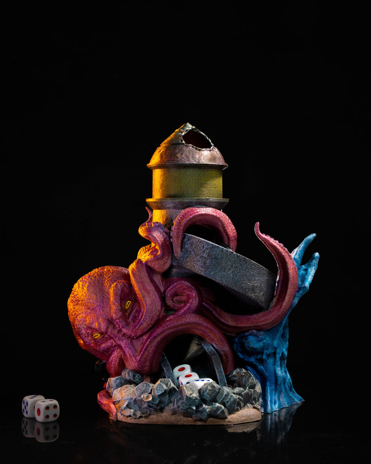 Lanzador de Dados Kraken impreso en 3D - foto 4