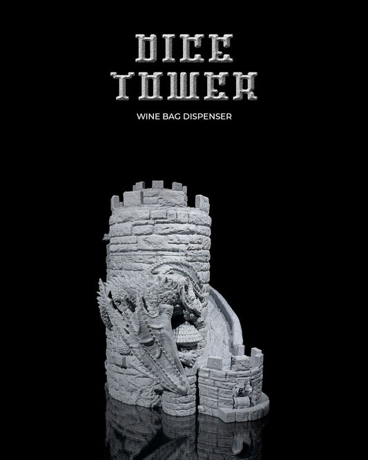 Torre de Dados Dispensador de Vino impresa en 3D - foto 1