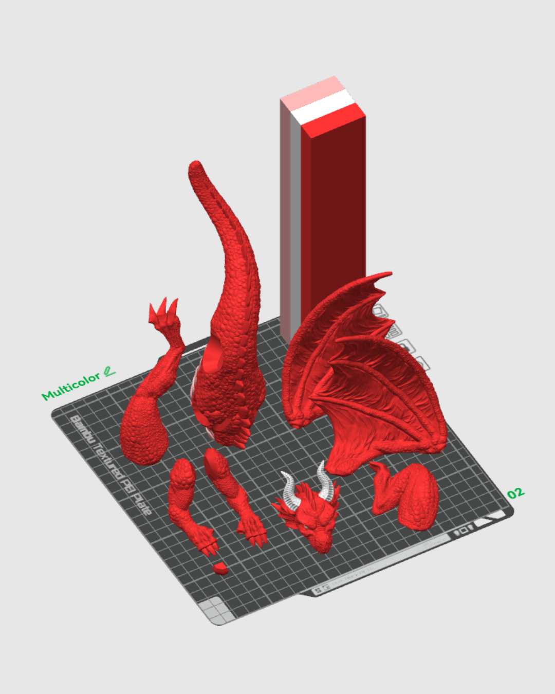Torre de Dados Vigía del Dragón impresa en 3D - foto 11