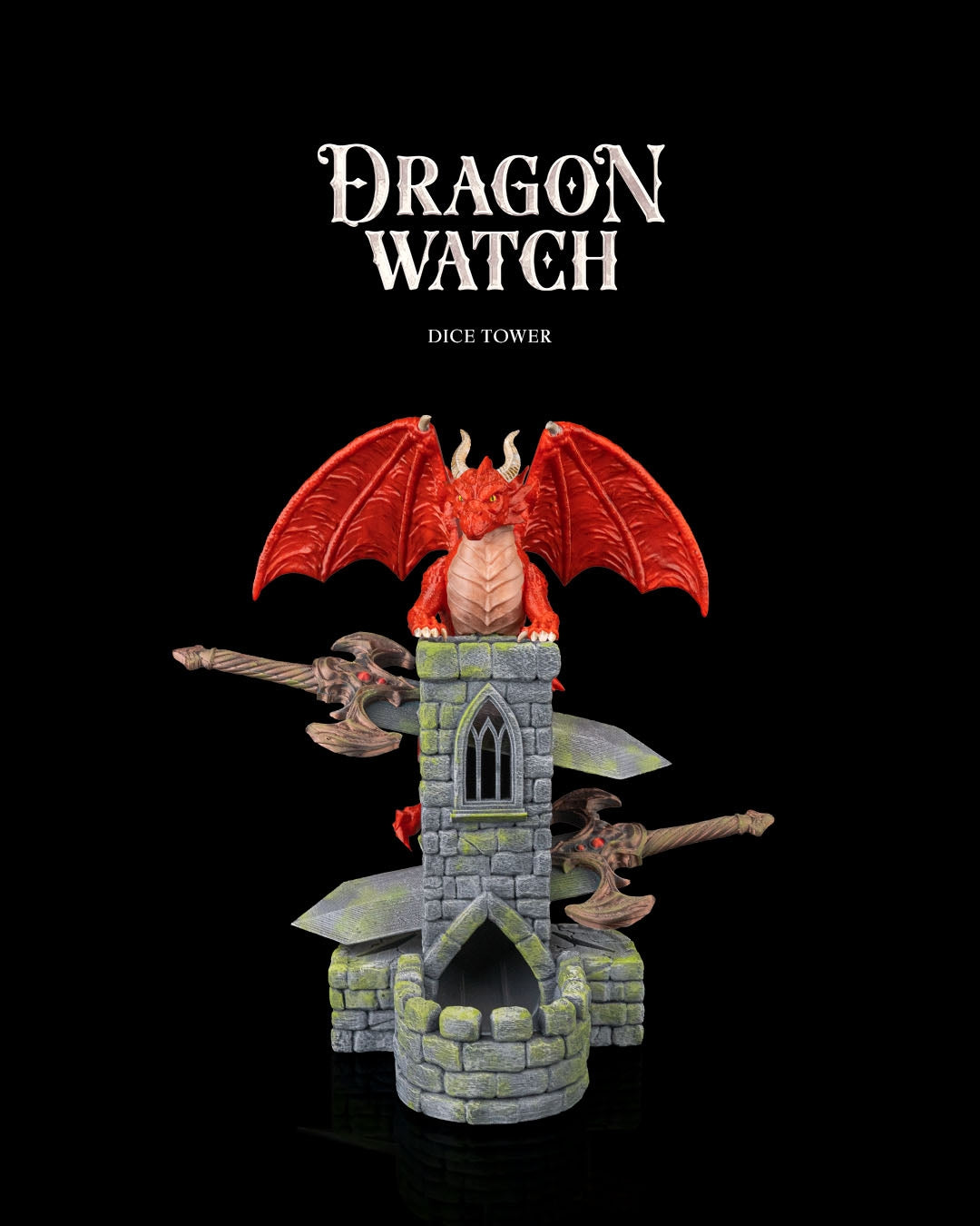 Torre de Dados Vigía del Dragón impresa en 3D - foto 1