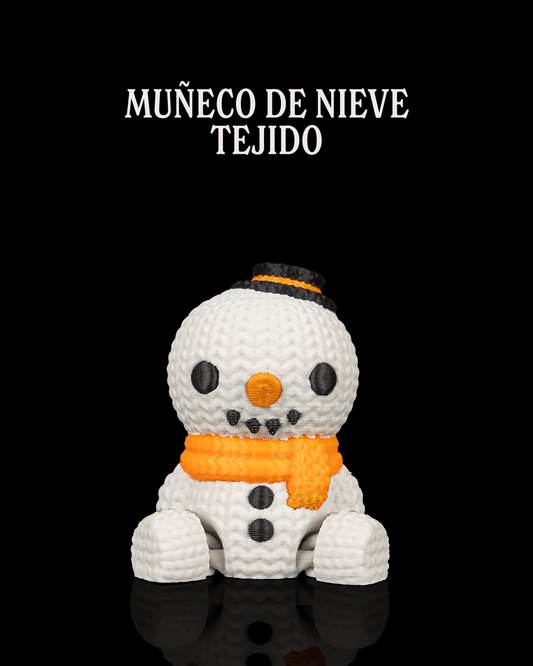 Minifigura muñeco de nieve articulado impreso en 3D
