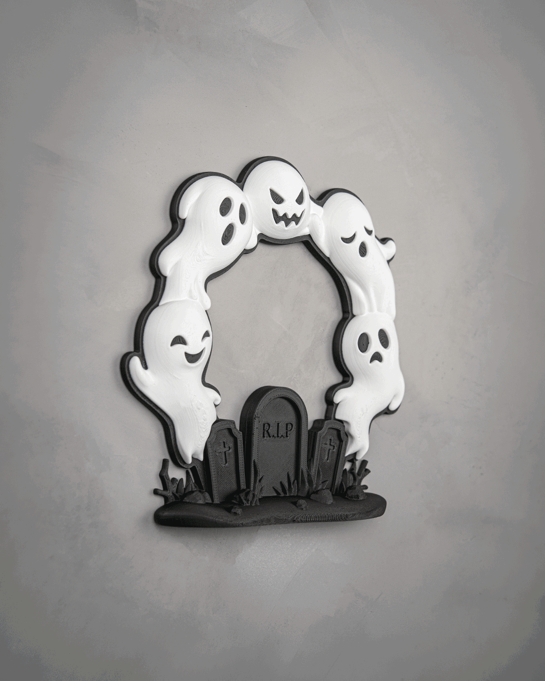 Corona Halloween Arco Fantasmal impresa en 3D