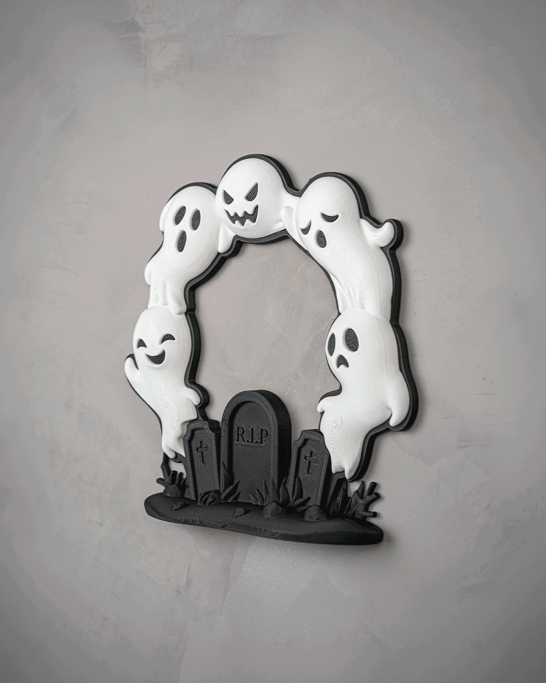 Corona Halloween Arco Fantasmal impresa en 3D