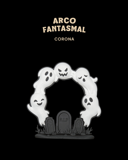 Corona Halloween Arco Fantasmal impresa en 3D