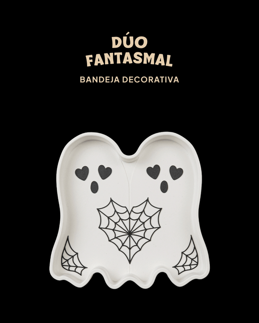 Bandeja Dúo Fantasmal impresa en 3D para Halloween