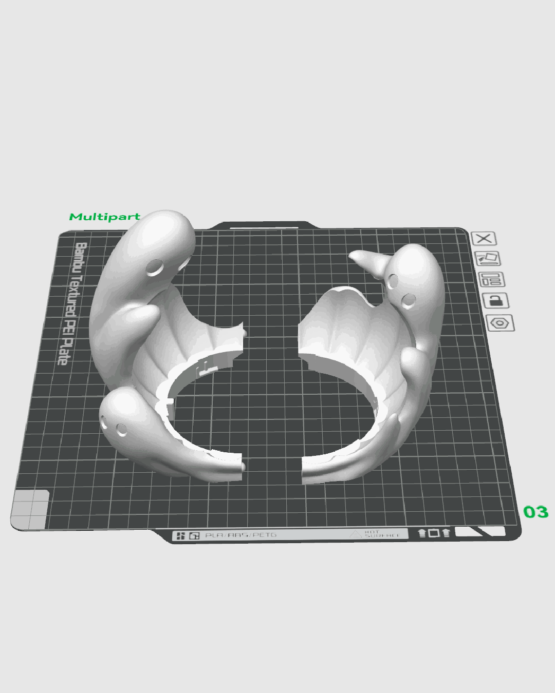 Lámpara Calabaza Fantasmal impresa en 3D para Halloween