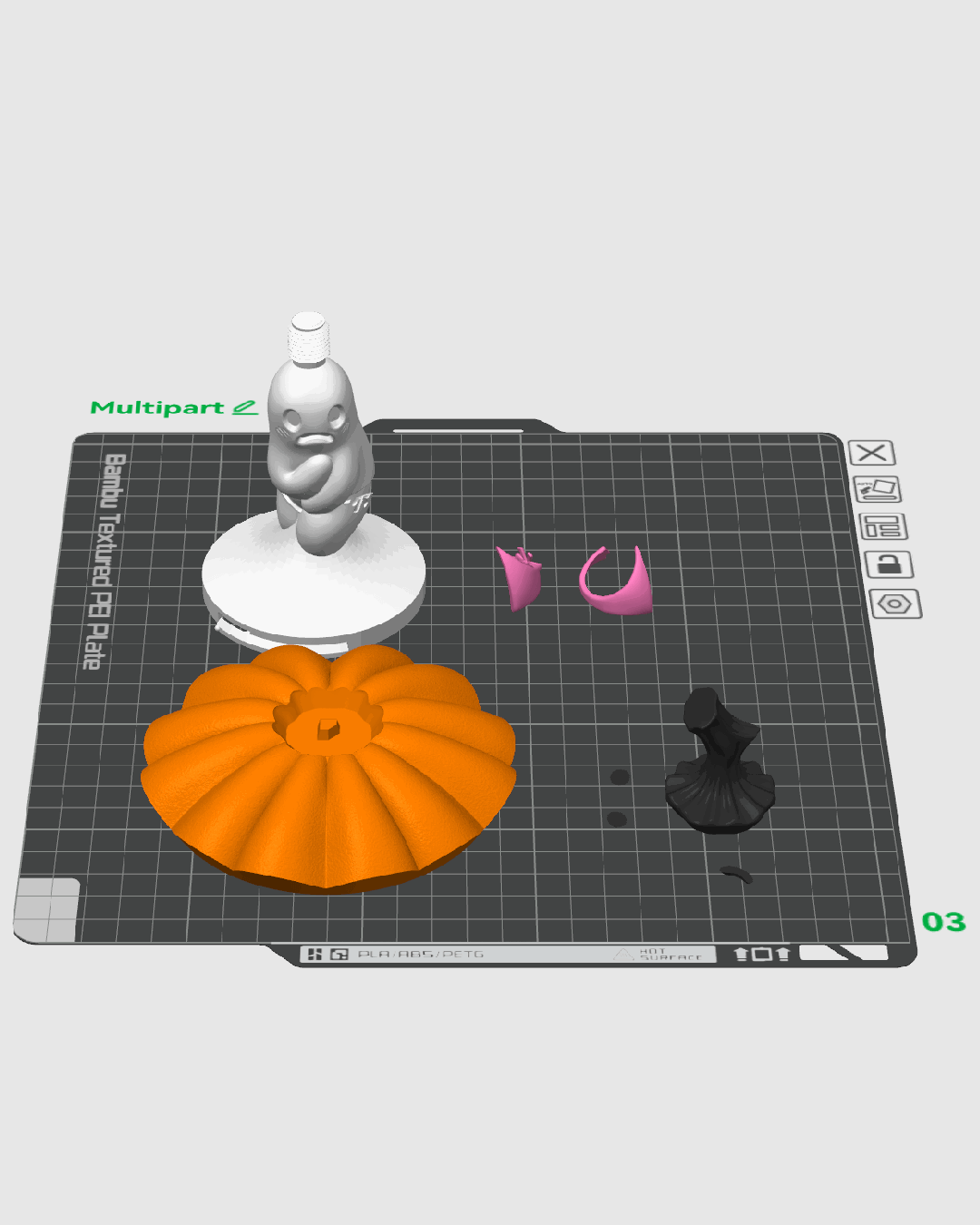 Lámpara Fantasma Sorpresa impresa en 3D para Halloween