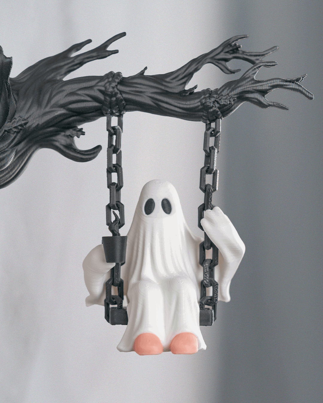 Fantasma en Columpio de Pared impreso en 3D para Halloween