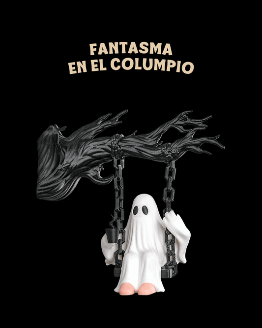 Fantasma en Columpio de Pared impreso en 3D para Halloween