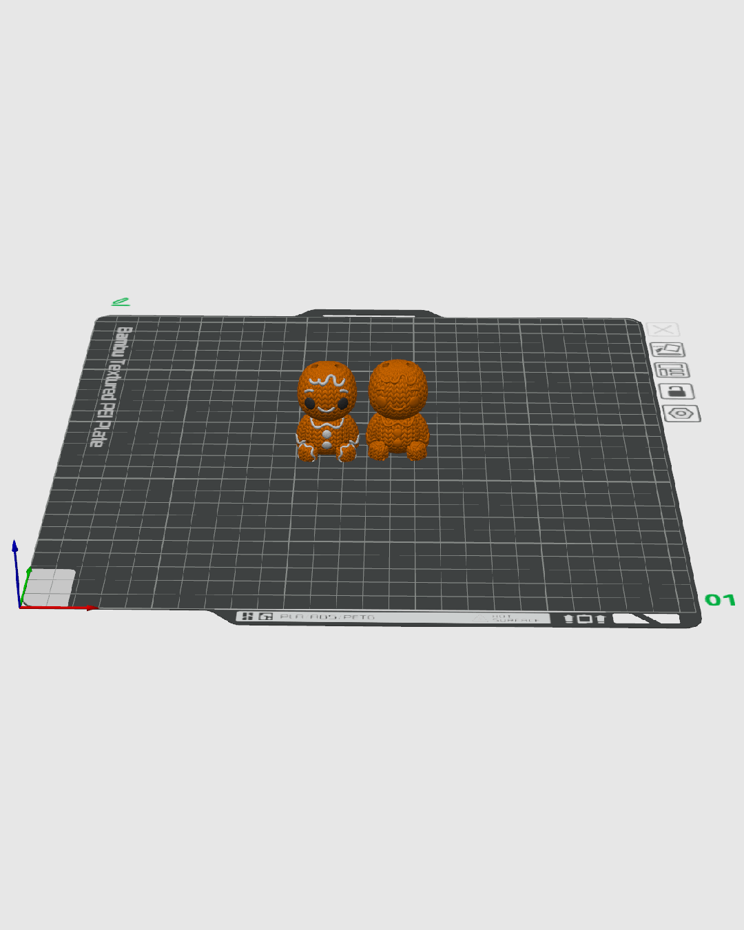 Minifigura muñeco de jengibre articulado impreso en 3D