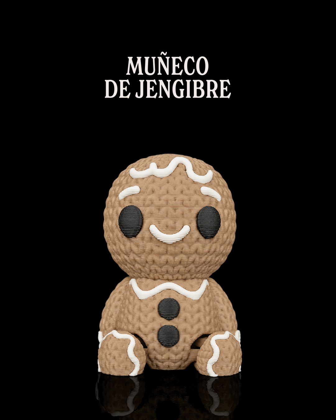 Pack de minifiguras navideñas articuladas impresas en 3D