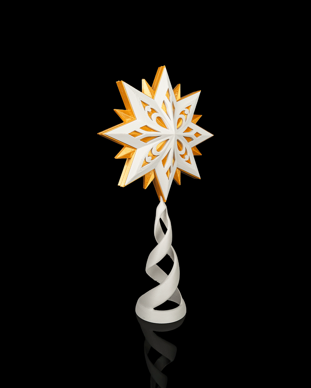 Estrella para punta de árbol impresa en 3D