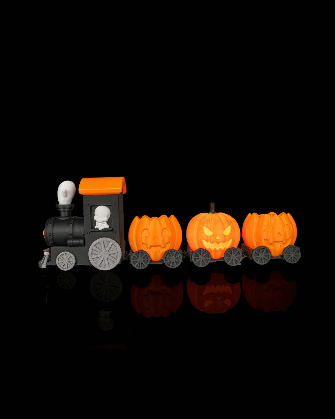 Tren de Calabazas Encantado impreso en 3D para Halloween
