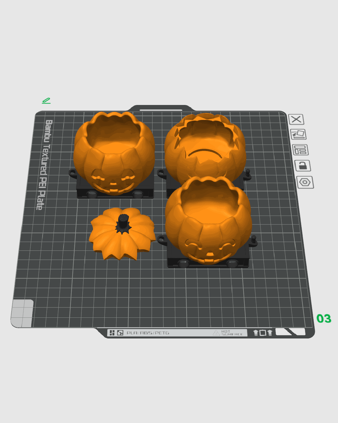 Tren de Calabazas Encantado impreso en 3D para Halloween