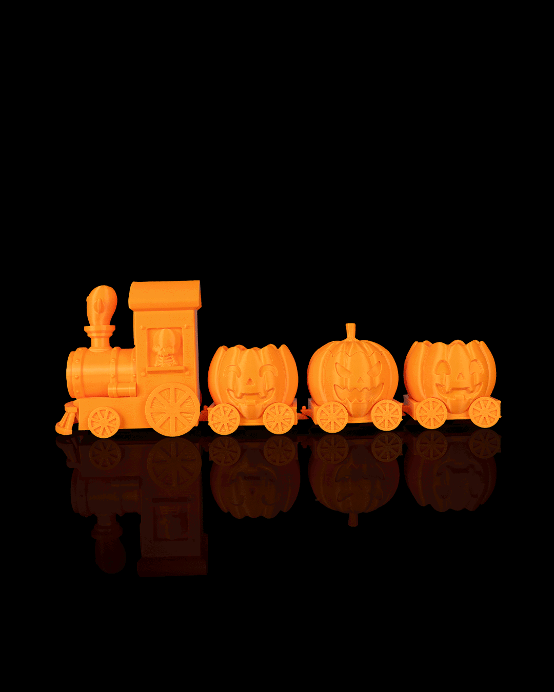 Tren de Calabazas Encantado impreso en 3D para Halloween