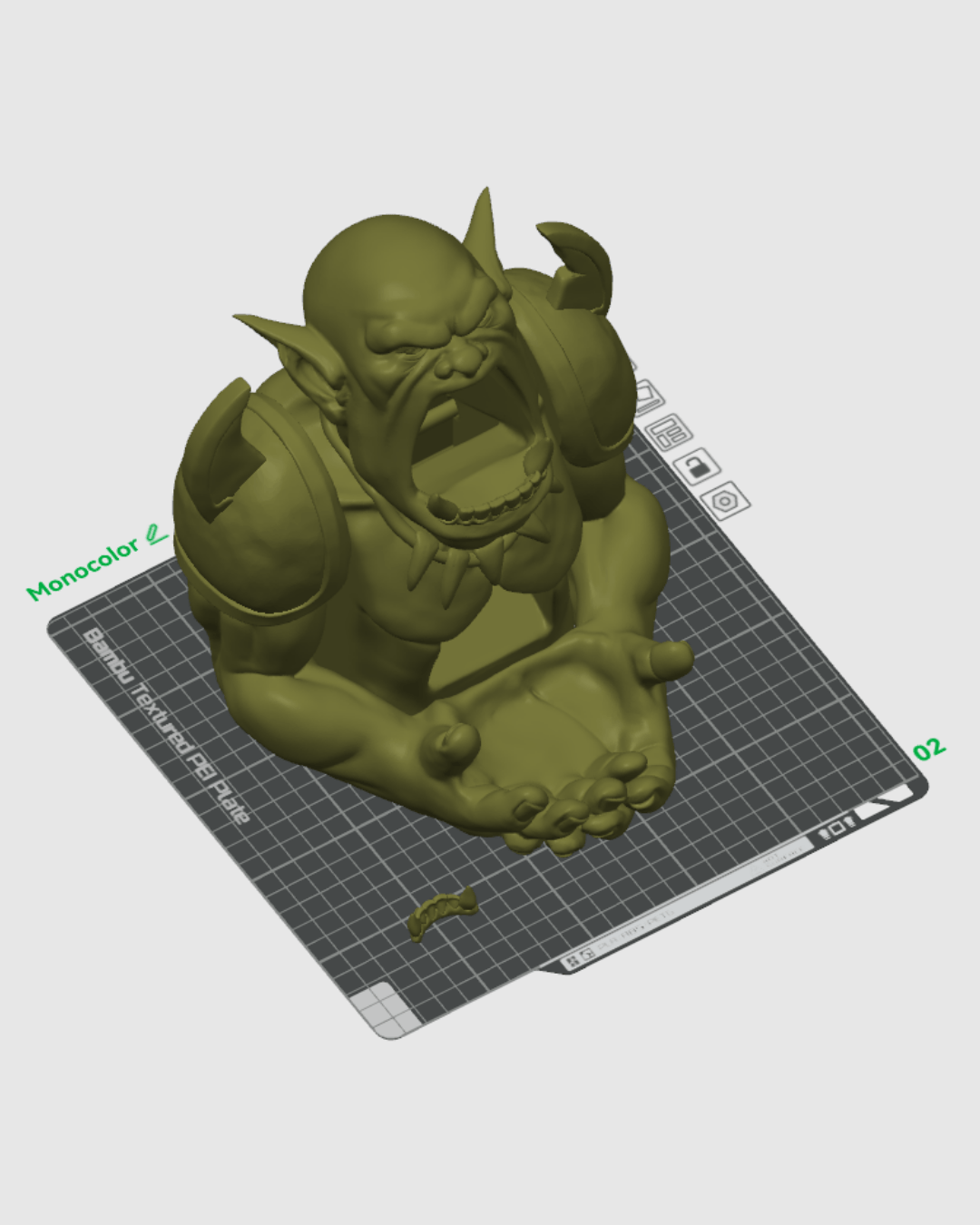 Torre de Dados Orco Hambriento impresa en 3D - foto 9