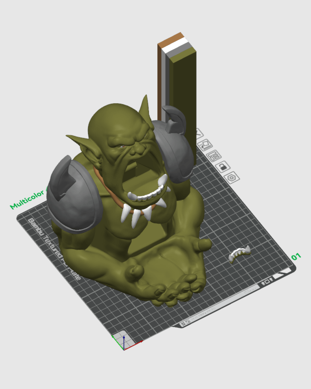 Torre de Dados Orco Hambriento impresa en 3D - foto 8