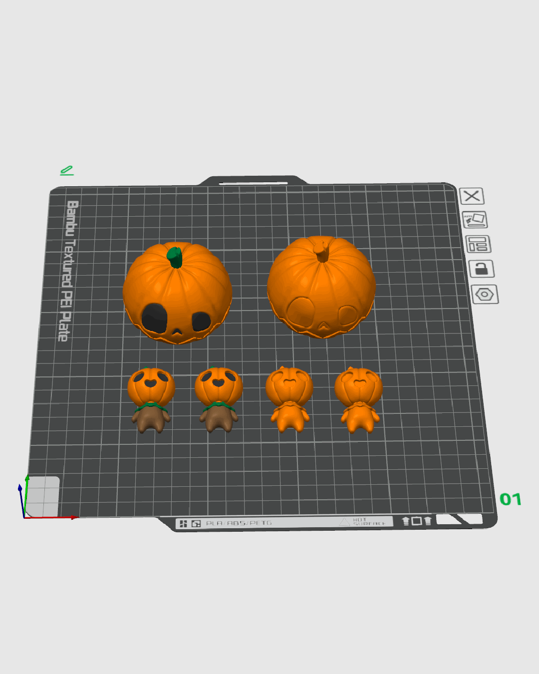 Calabaza Sorpresa Jack articulada impresa en 3D