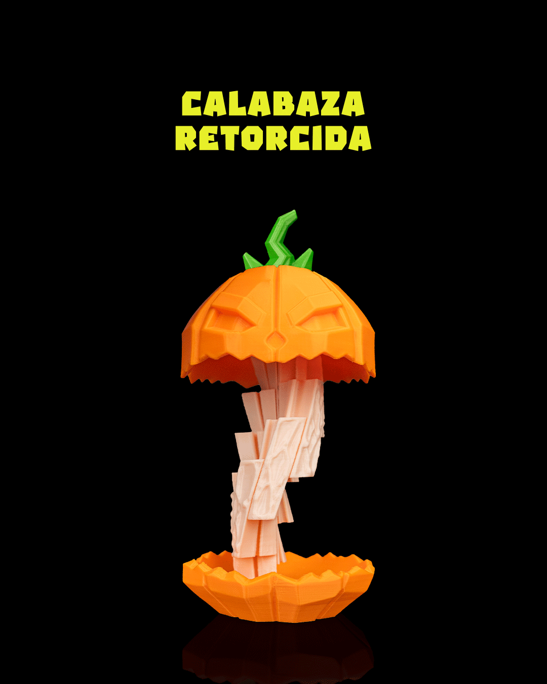 Calabaza Giratoria Fidget impresa en 3D para Halloween